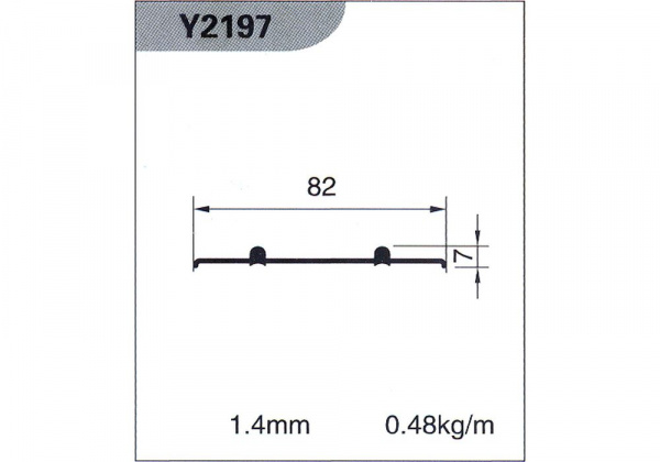 Направляющая нижняя Y2197 L-5.2м