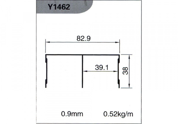 Направляющая верхняя Y1462 L-5.2 м