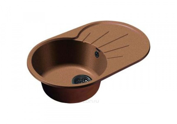 Мойка мрамор GF-R750L чаша с крылом 750*460 мм терракот 307