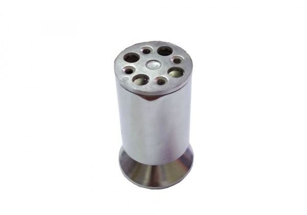 Опора d50 H-100 регулируемая хром