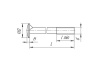 Винт-стяжка ST08/01/1/Zn/01 M41 6,3*50 без отверст. корот. загл.