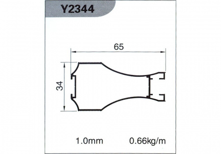 Профиль вертикальный Y2344 L-5.2 м