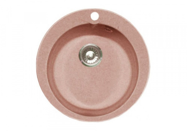 Мойка мрамор GF-R480 d480. св. розовый 311