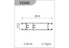 Профиль горизонтальный Y2342 L-5.2м