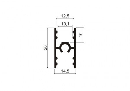А29.MS451 Профиль разделительный (винт) L-5,8