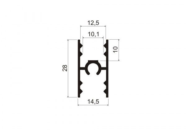 А29.MS451 Профиль разделительный (винт) L-5,8