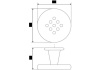 Ручка RT112BL.1/1056/1200 мебельная торцевая AL