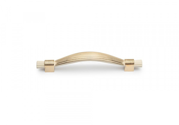 Ручка-скоба RS-075-128 WG, 128мм, белый с золотом