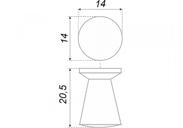 Ручка RS267CP/BSN.4/256 мебельная