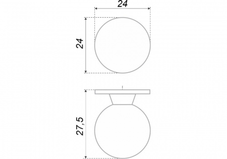 Ручка RC006CP.4 (C0640) (50шт)