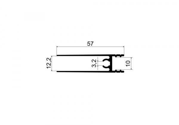 А59.MS220 Профиль горизонтальный нижний L-5,8