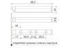 Упор-защелка фасада AMF10/W с толкателем (100 шт)