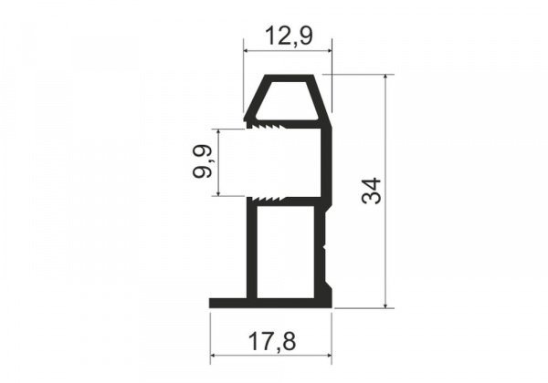 А19.MS161 Профиль вертикальный L-5,4