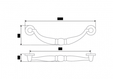 Ручка RS090AB.3/96 (C3520) (50шт)