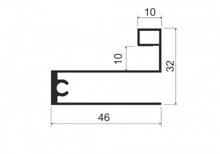 А29.MS225 Профиль горизонтальный L-5,8