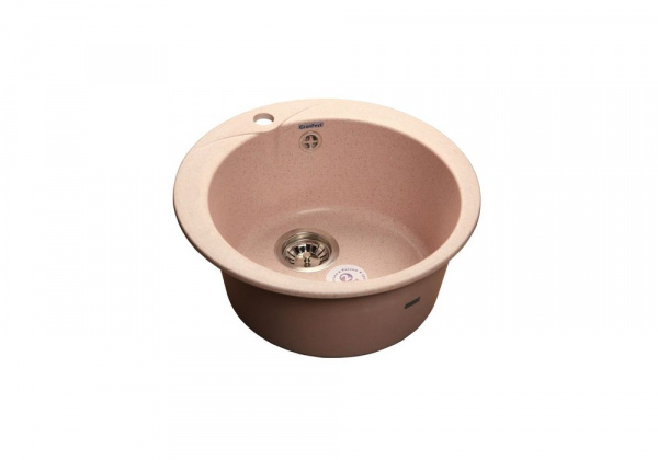 Мойка мрамор GF-R480 d480. св. розовый 311