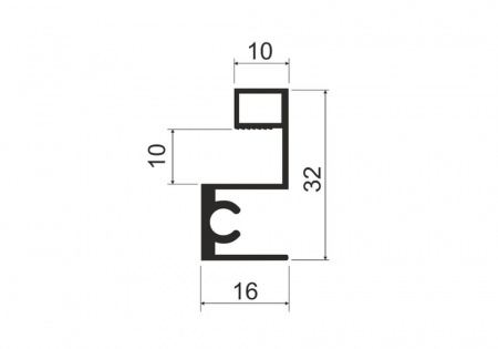 А29.MS215 Профиль горизонтальный L-5,8