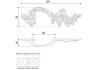 Ручка RS436EAB.21/64 мебельная, пара L+R. RS436EAB.21/64