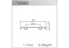 Направляющая низ Y2483 L-5.2 (зол)