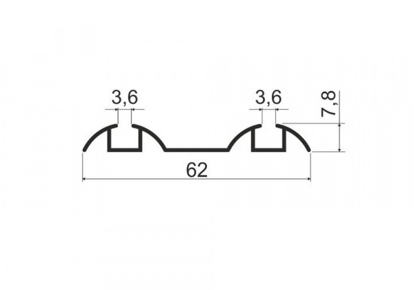 А9017.MS320(С) Направляющая нижняя L-5,8