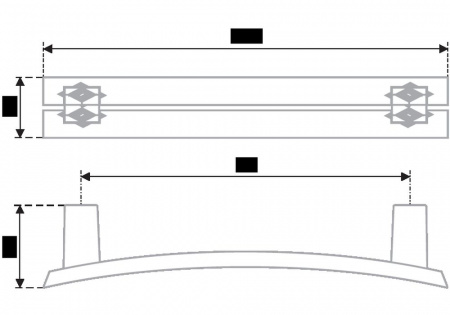 Ручка RS408CP/CrT.4/96 мебельная (25 шт)