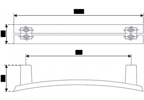 Ручка RS408CP/CrT.4/96 мебельная (25 шт)