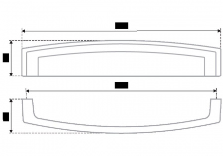 Ручка RS402EAB.4/128 мебельная