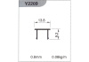 Профильная заглушка Y2209 L-5.2 м
