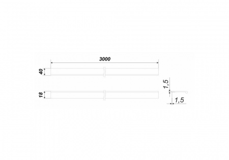 Ручка RP001SC.1/000/3000 профиль