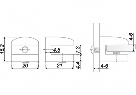 Полкодержатель P512AB.2