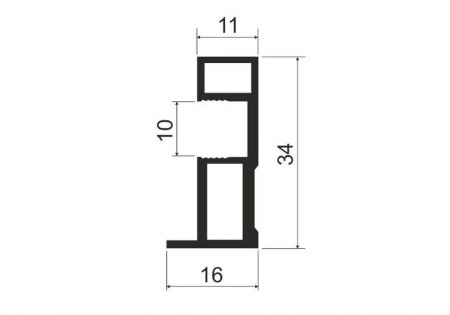 А19.MS163 Профиль вертикальный L-5,4