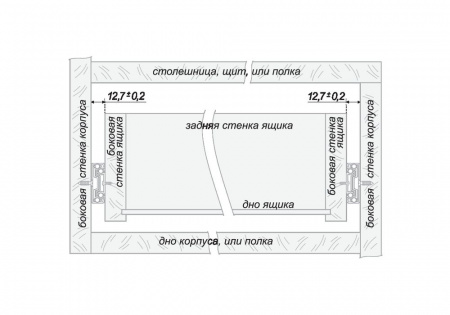Направляющие DВ 4501 Zn/550 шариковые (15шт)