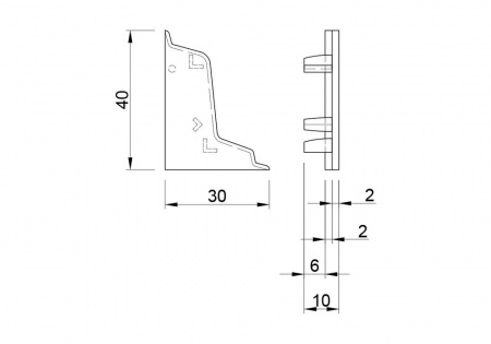Заглушка 40-330 "беж" (л+п)