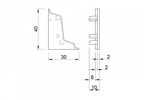 Заглушка 40-330 "беж" (л+п)