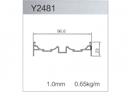 Профиль притворная планка Y2481 L-5.2(зол)
