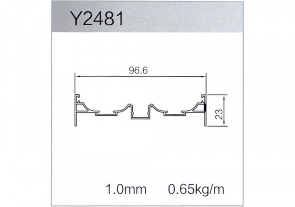 Профиль притворная планка Y2481 L-5.2(зол)